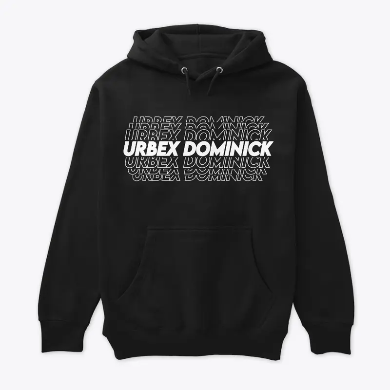 URBEX DOMINICK GLITCHED HOODIE - WHITE