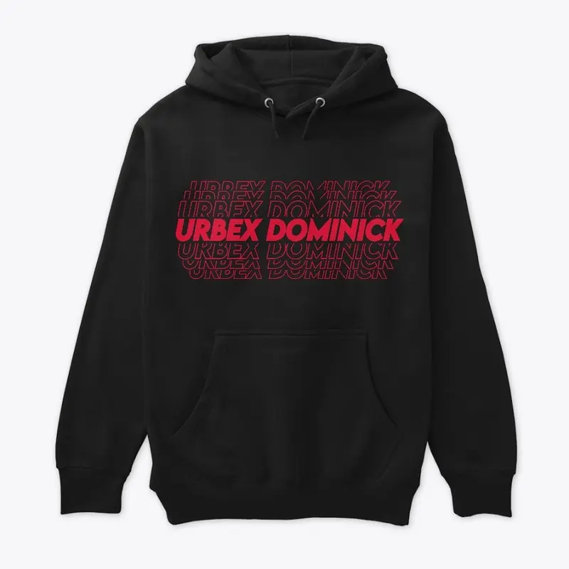 URBEX DOMINICK GLITCH HOODIE - RED