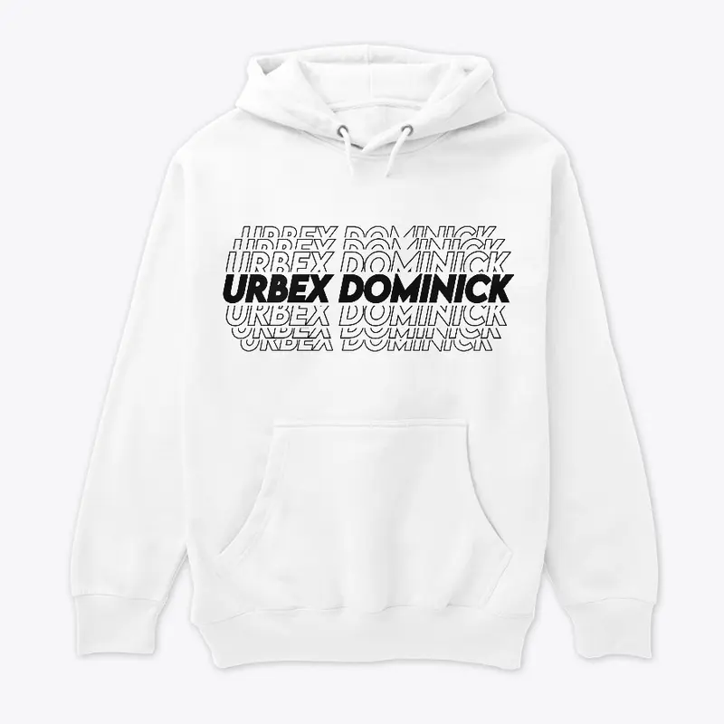 URBEX DOMINICK GLITCHED HOODIE - BLACK